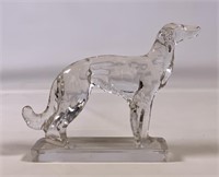 Wolfhound bookend - Martinsville Glass Co.