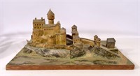 Paper castle layout, 15.5" x 25.5", 12" tall