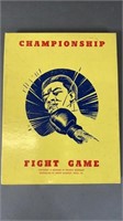 Vtg Championship Fight Game Board Game