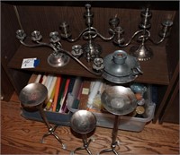 Silver Candlesticks & Tapers