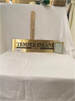 TEMPLE INLAND PLAQUE AND PLAYING CARDS