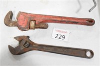 Pipe & Adjustable Wrench