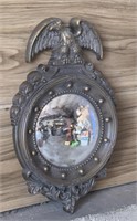Vintage Round Eagle Mirror