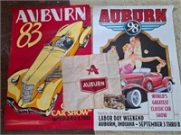 Auburn Cloth Hanky & Auburn Posters