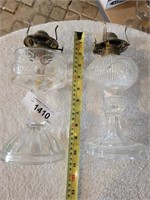 2 Vintage Kerosene Lamps