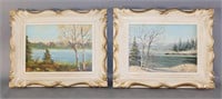 Pair of Oil Paintings by Simeon