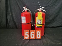 (2) BADGER ABC DRY CHEMICAL FIRE EXTINGUISHERS