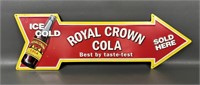 Royal Crown Cola Sold Here Directional Metal Sign