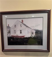 Jamie Wyeth "Fog Bound Island " CUSTOM FRAMED Art