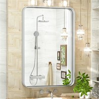 G987  TokeShimi Silver Bathroom Wall Mirror 20x30