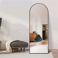 Full length stand standing Arched mirror, black, 1