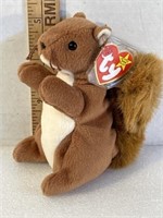 Ty Beanie Baby Nuts The Squirrel Collectible