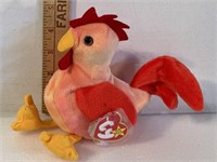 Strut Rooster Beany Baby  1996 PVC Pellets