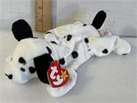 TY Beanie Baby DOTTY Dalmatian Dog Plush 8.5”