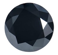 2.0ct Unmounted Black Moissanite Diamond