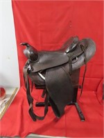 Vintage Western saddle.