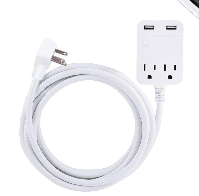 GE Pro USB Charging 12 Ft Extension Cord