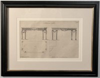 Nicely Framed Thomas Chippendale  Engraving