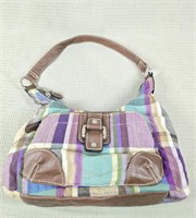 Small Plaid Cotton Purse