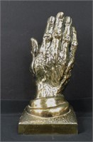 Vintage Cast Metal Hand Sculpture