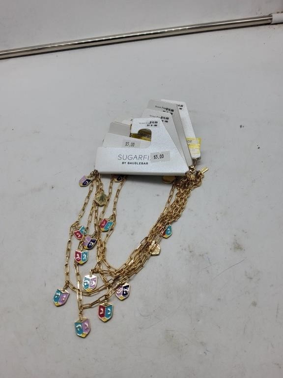 Lot of sugarfix gold necklaces