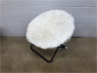 Folding Faux Fur Chair