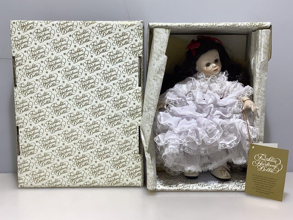 Franklin Heirloom collector doll in box.