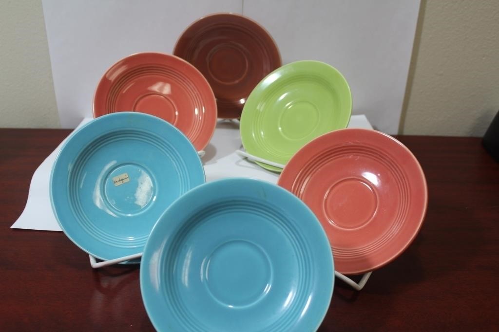 Set of 6 Mixed Color Fiesta? Saucers