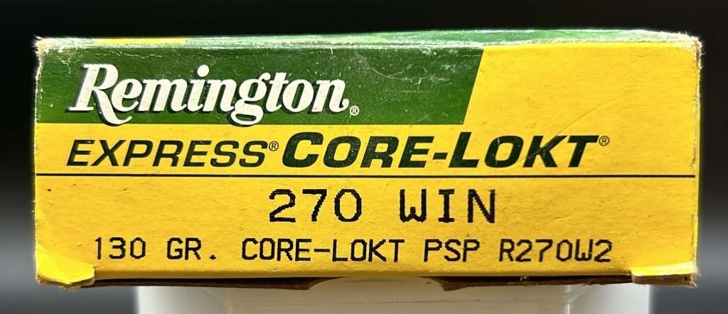 Remington 270 Express 130 GR Ammo Full Box