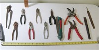 Assorted Pliers, Cutters, Etc