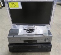 Lot - DVD Player, VCR & TV