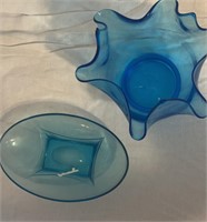 Blue Handkerchief Bowl