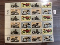QTY 24 STAMPS 1 SHEET WILDLIFE CONSERVATION