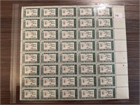 QTY 40 1 SHEET CREDO STAMPS