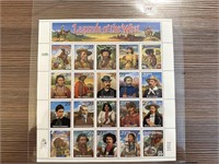 QTY 20 LEGENDS OF THE WEST STAMPS