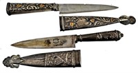 2 Silver Argentinean Gaucho Knives