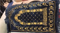 Turkish silk prayer rug 42 x 25