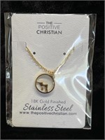 Positive Christian 18k Gold Finished Necklace