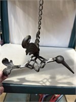 Cast iron hanging bird