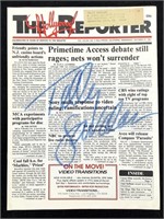 Telly Savalas Signed Copy Hollywood Reporter 1981