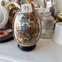 ORIENTAL POTTERY EGG