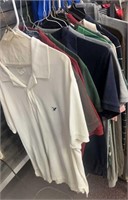 Assorted name brand mens used shirts