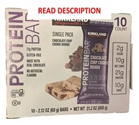 Kirkland Chocolate Chip Cookie Dough Protein Bars.