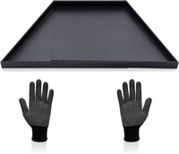 Adjustable Fireplace Tray w/ Gloves  Ash Pan