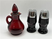 Avon Cape Cod S & P Shakers & Vinegar Cruet