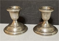 Sterling Weighted Candleholders