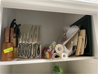 Knives sets, cutting boards, other items (pantry)