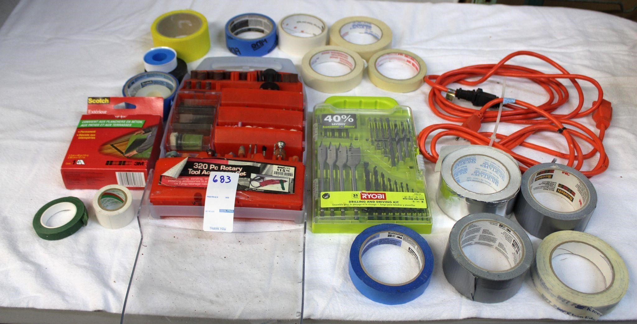New & Used Tools Tape & Extension Cord
