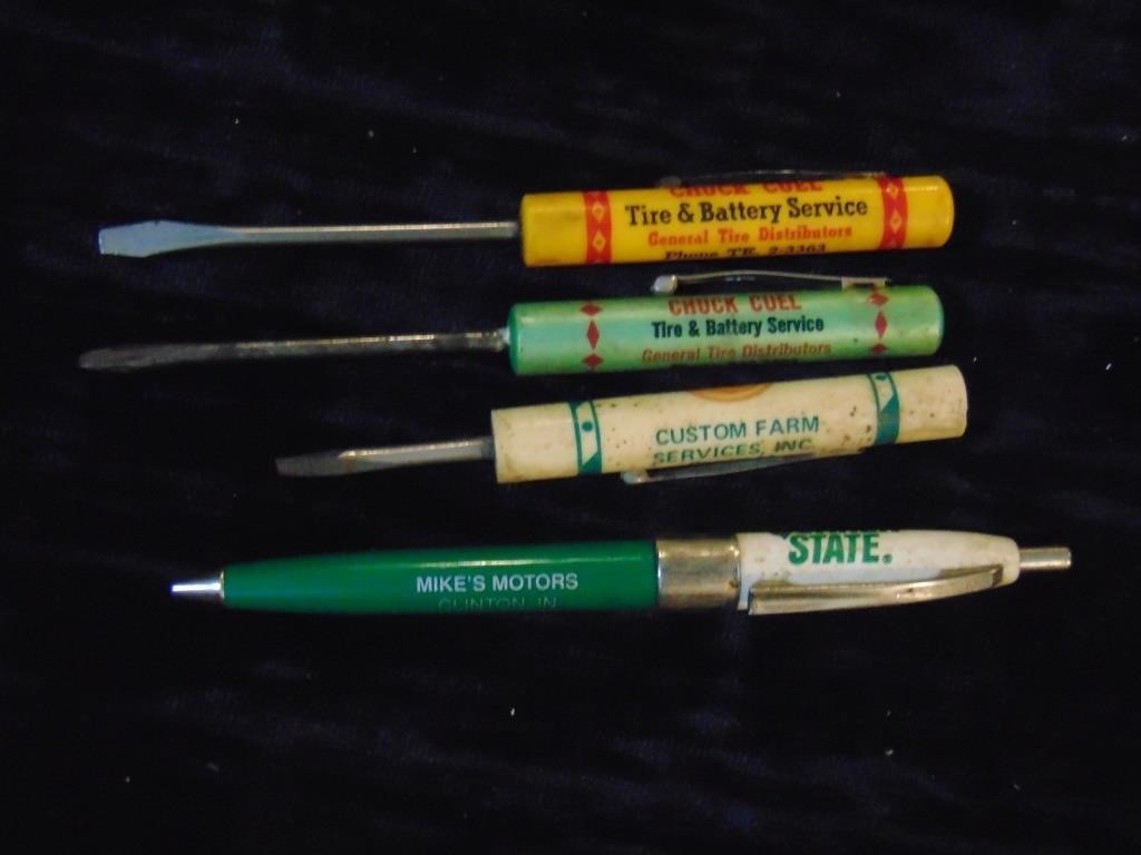 (3) Clinton In. Advertising Screwdrivers Plus