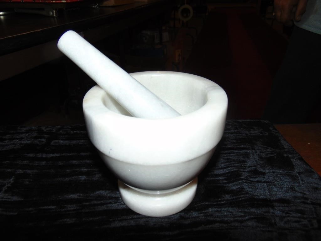 Marble Mortar & Pestle